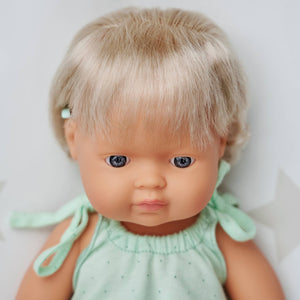 Baby Doll Caucasian Girl with Hearing Aid 15''