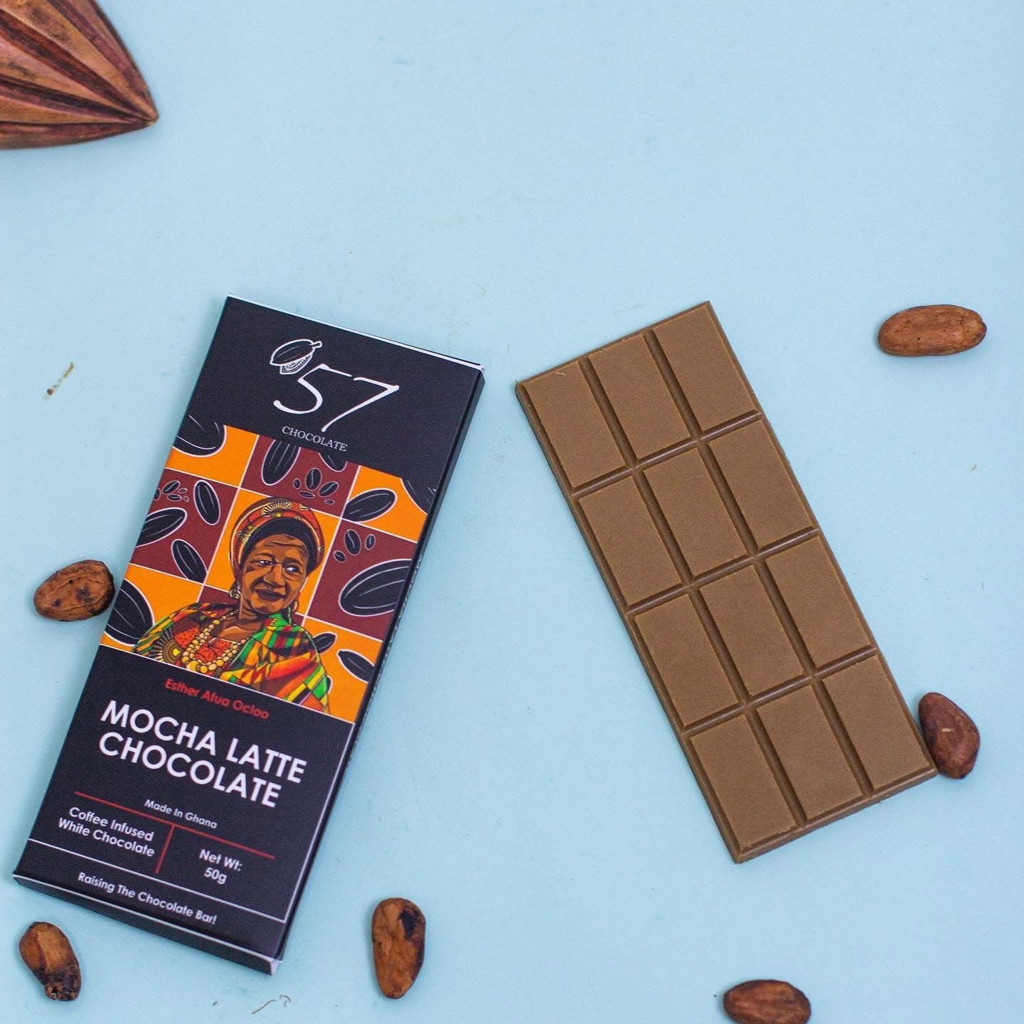 Mocha Latte with Toasted Coconut 🥥 - 57 Chocolate