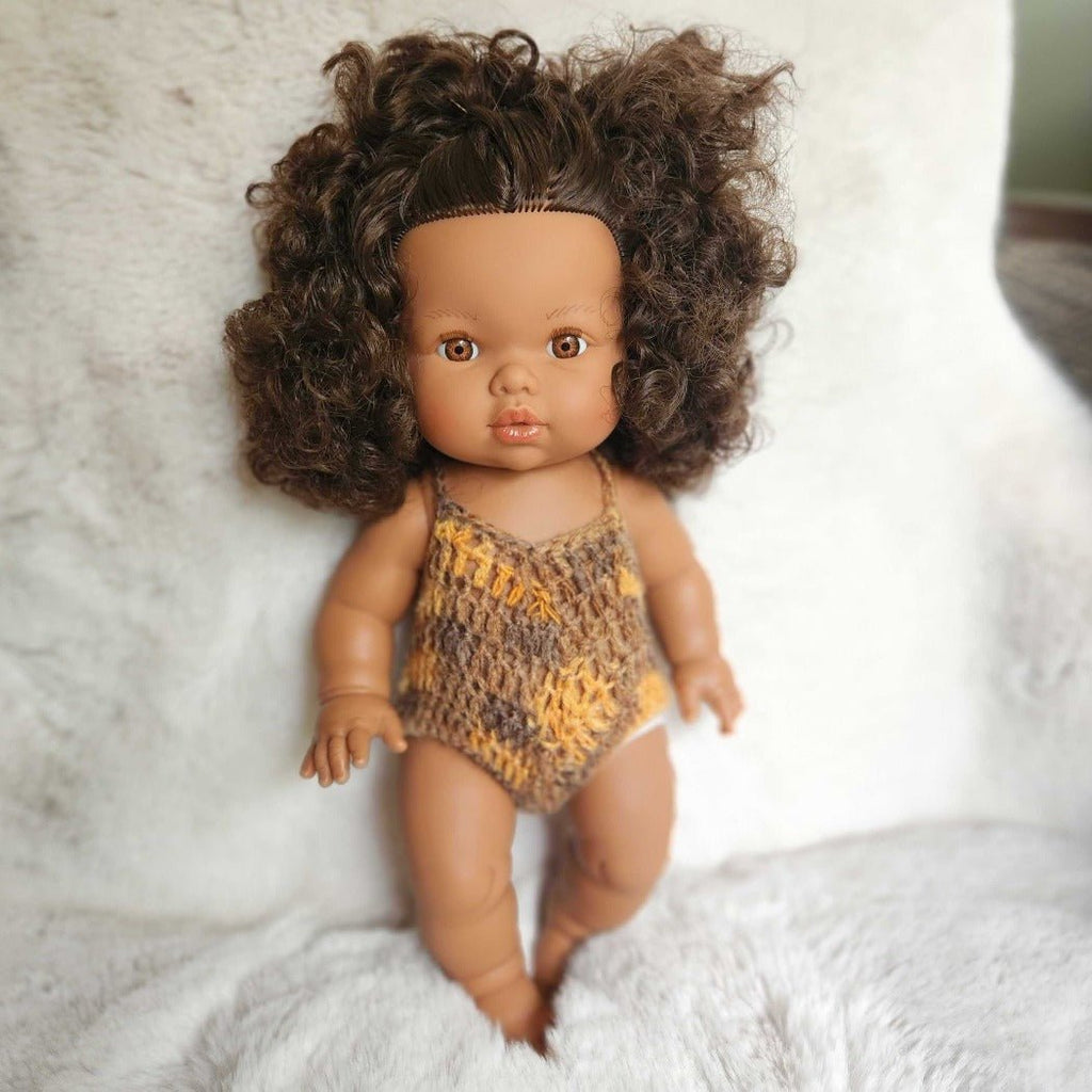 Zaara - Biracial Anatomically Correct Eco-Friendly Doll - Mini Coletto