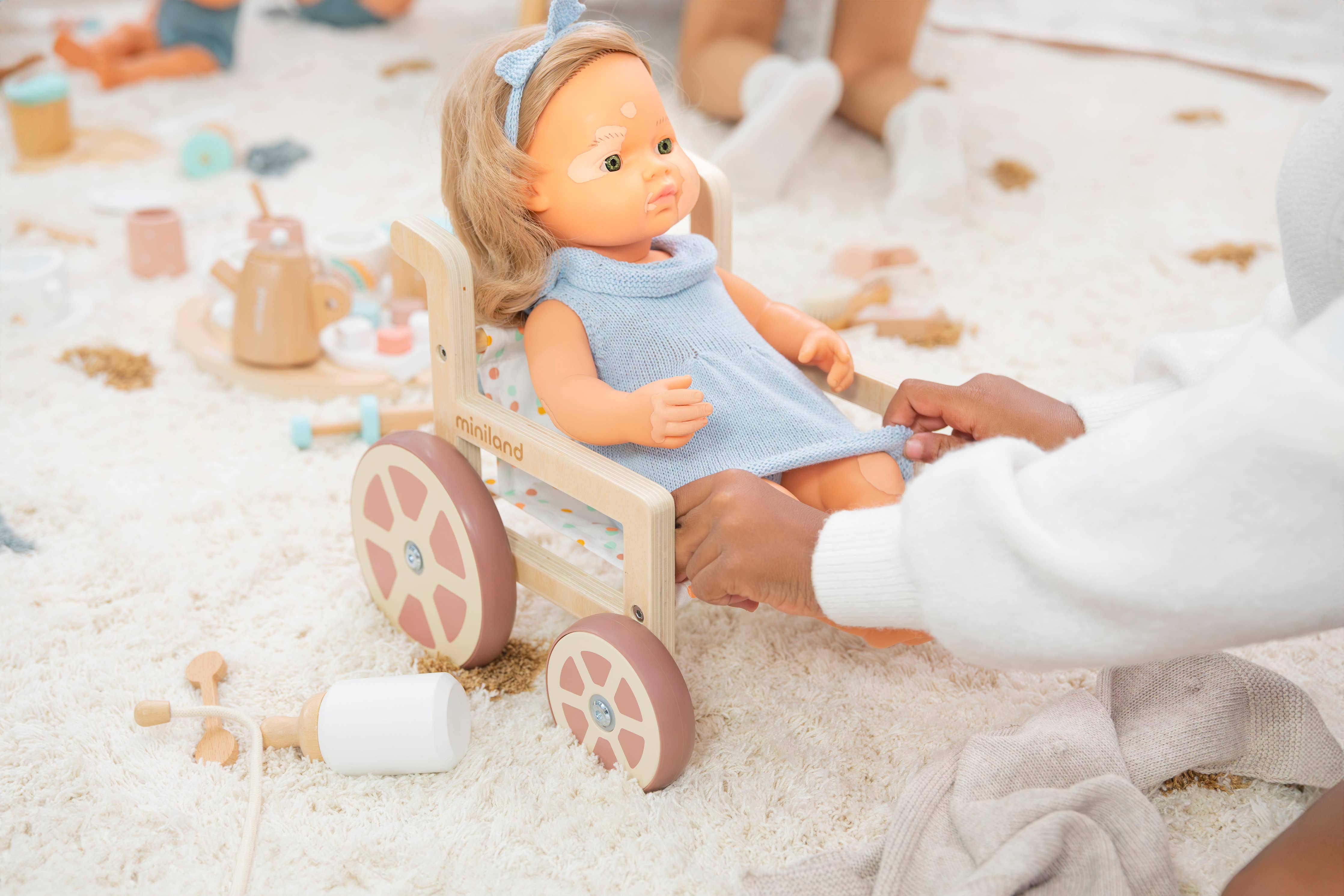 Blonde Girl Vitiligo Doll