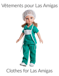 Las Amigas Doll Clothes - Health Professional - Paola Reina