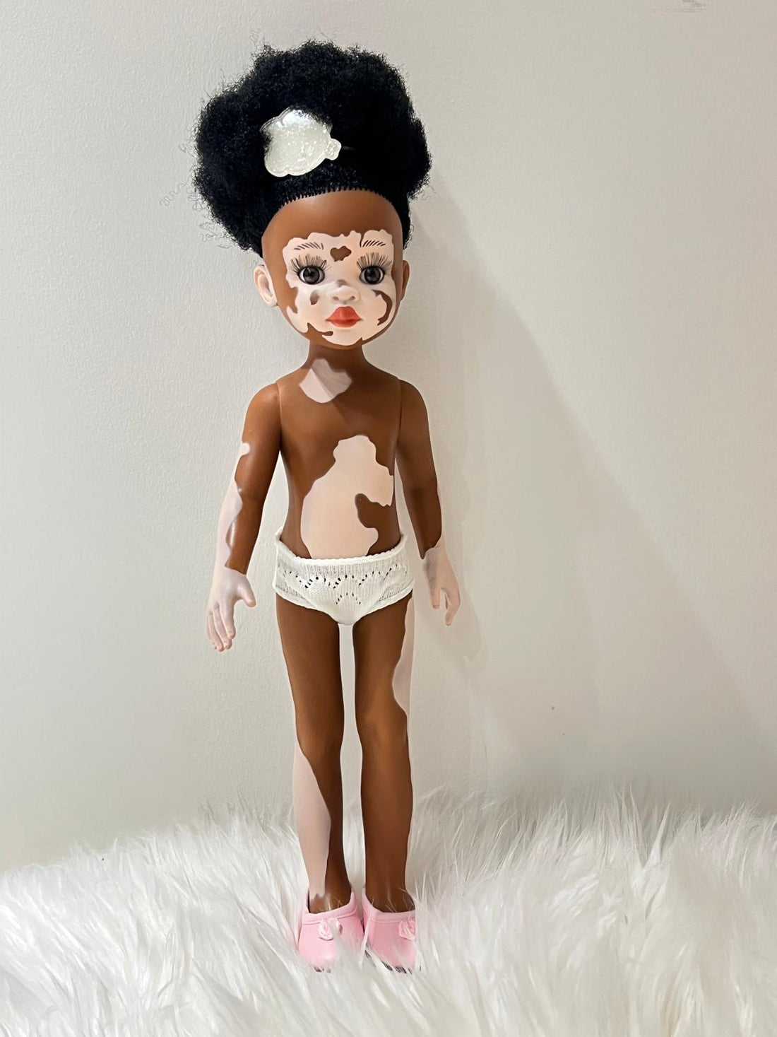 Tanaka African Doll by Sibahle – Brown Skin Doll with Vitiligo in a Beach Set 🏖️