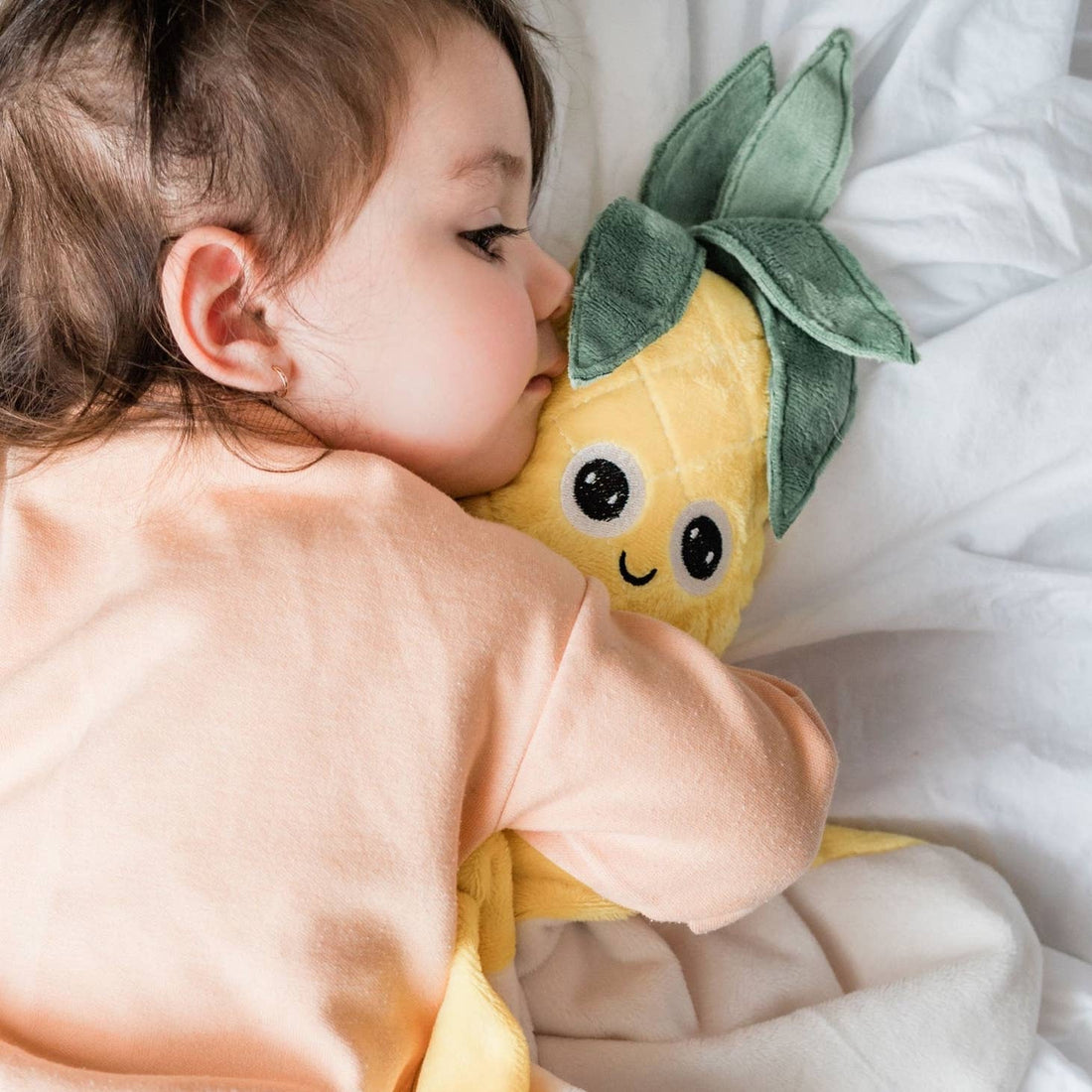 Eduardo the Pineapple Security Baby Blankie by Veille Sur Toi