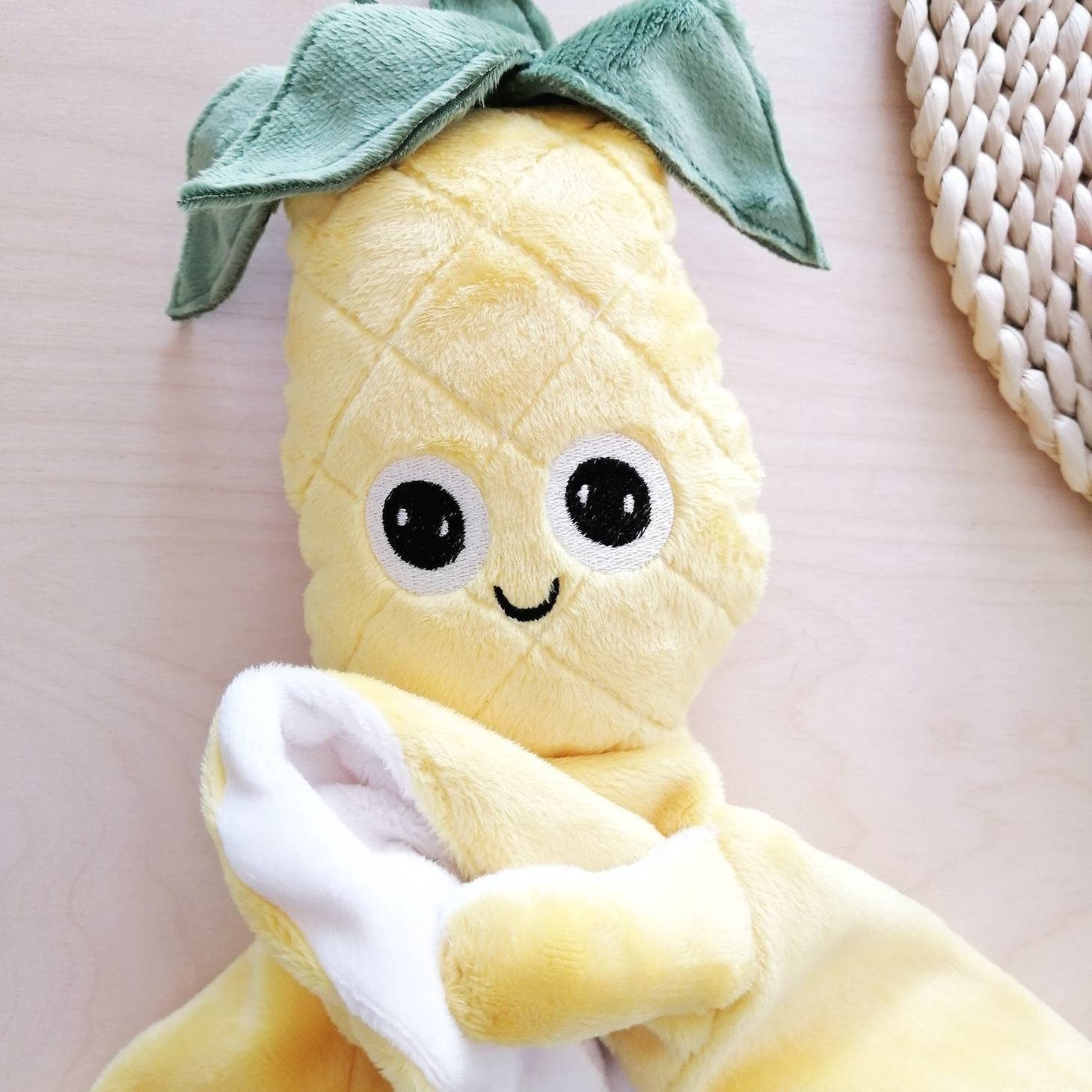 Eduardo the Pineapple Security Baby Blankie by Veille Sur Toi