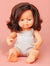 Brunette Baby Girl 38 cm by Miniland (Colourful Edition)