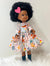 Bontle African Doll by Sibahle – Brown Skin Doll with Afro-Textured Hair in a Walk In The Forest Dress