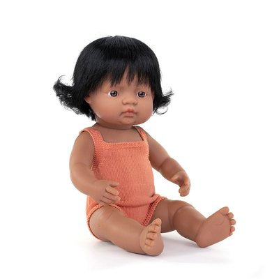 Latin American Baby Girl 38 cm by Miniland (Colourful Edition)