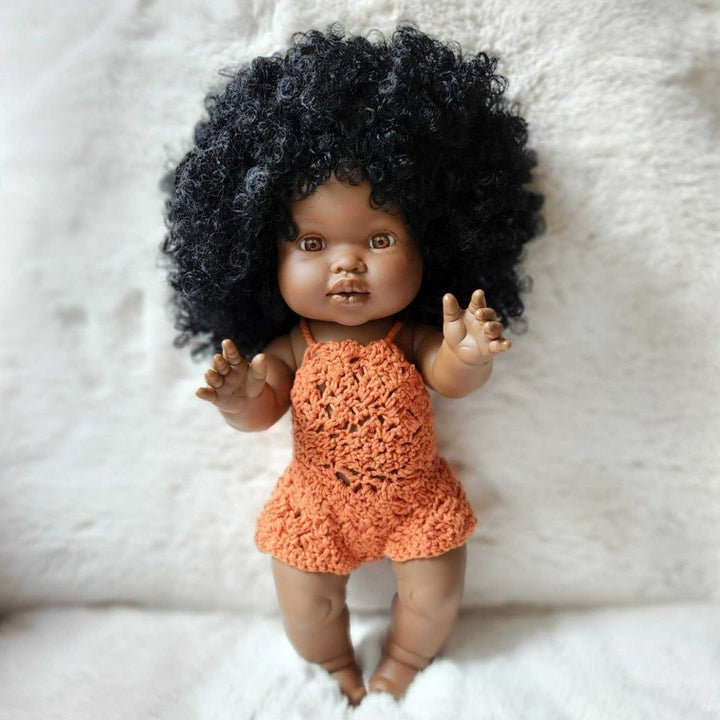 Sara - Anatomically Correct Doll, Black Hair, Brown Eyes