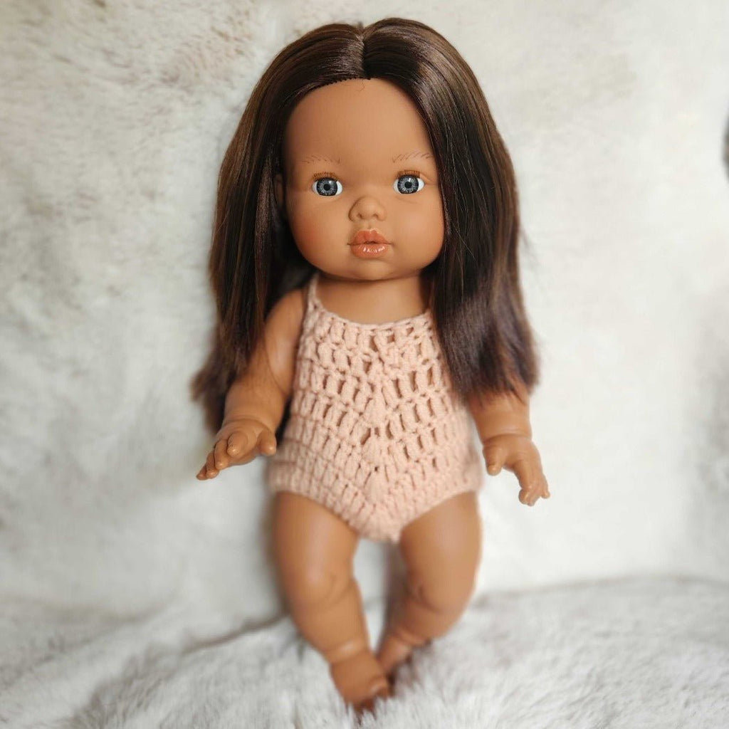 Isabel - Anatomically Correct Doll, Brown Hair & Blue Eyes