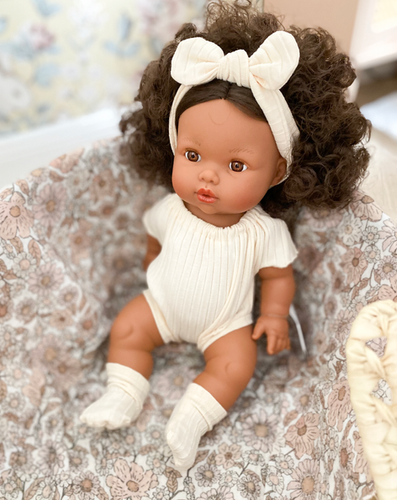 Zaara - Biracial Anatomically Correct Eco-Friendly Doll - Mini Coletto