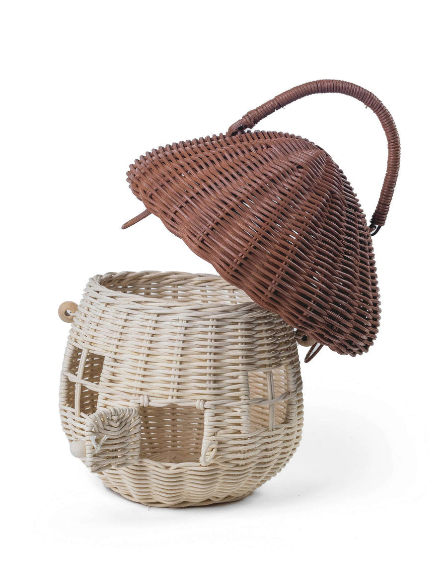 Mushroom House Basket - Poppie Toys