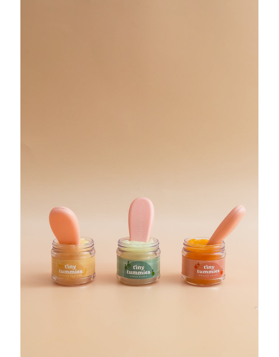 Tiny Tummies Apple Purée 🍏 Food Jar And Spoon Set - Tiny Harlow