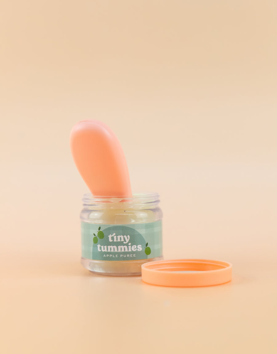 Tiny Tummies Apple Purée 🍏 Food Jar And Spoon Set - Tiny Harlow