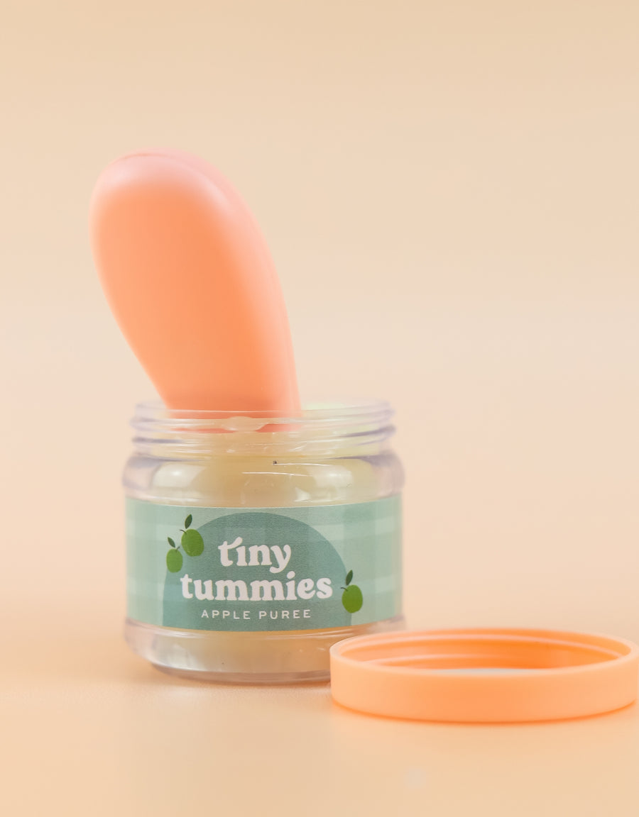 Tiny Tummies Apple Purée 🍏 Food Jar And Spoon Set - Tiny Harlow