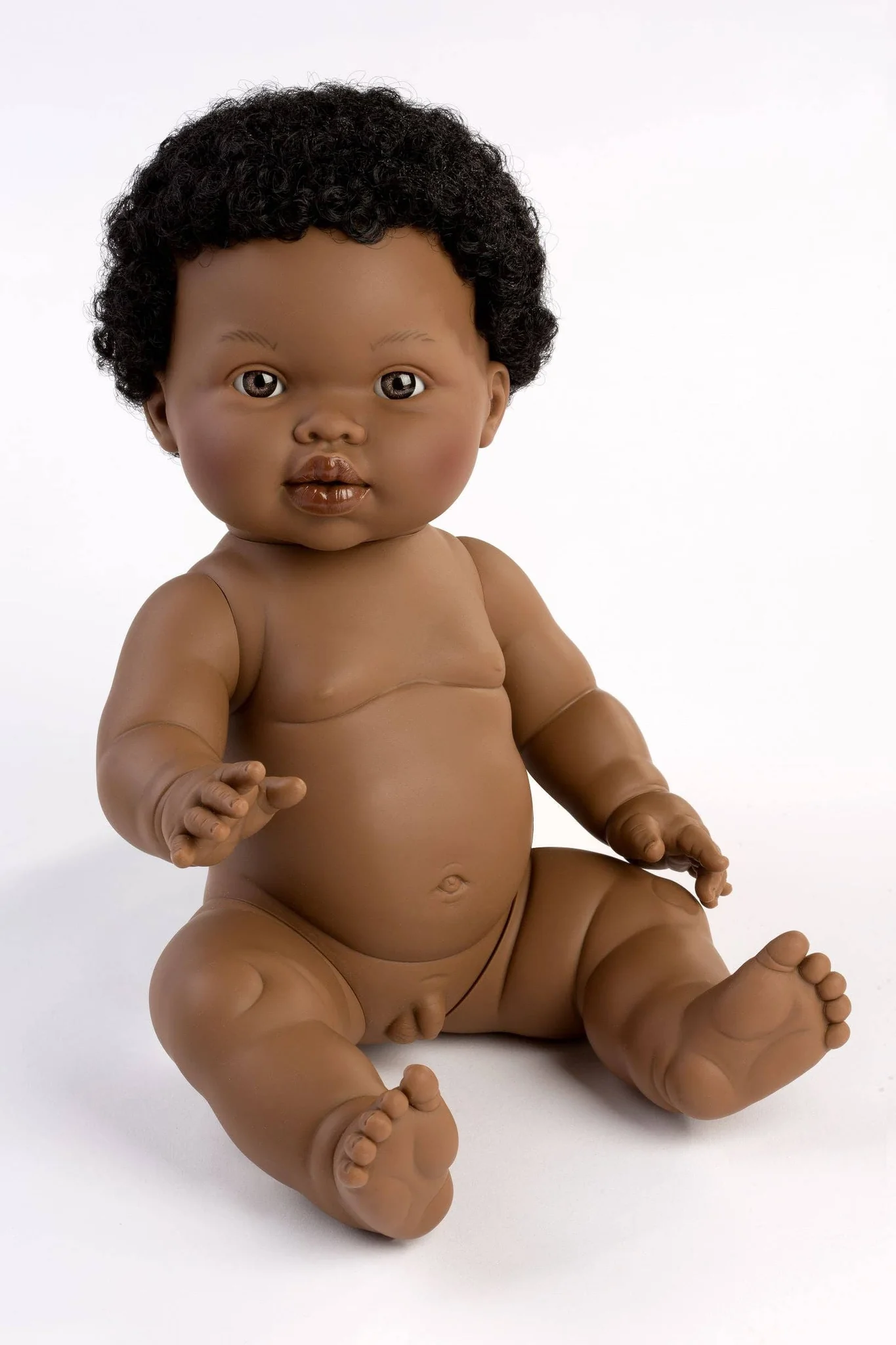 Satchel - African Baby Boy Anatomically Correct Eco-friendly Doll - Mini Colleto
