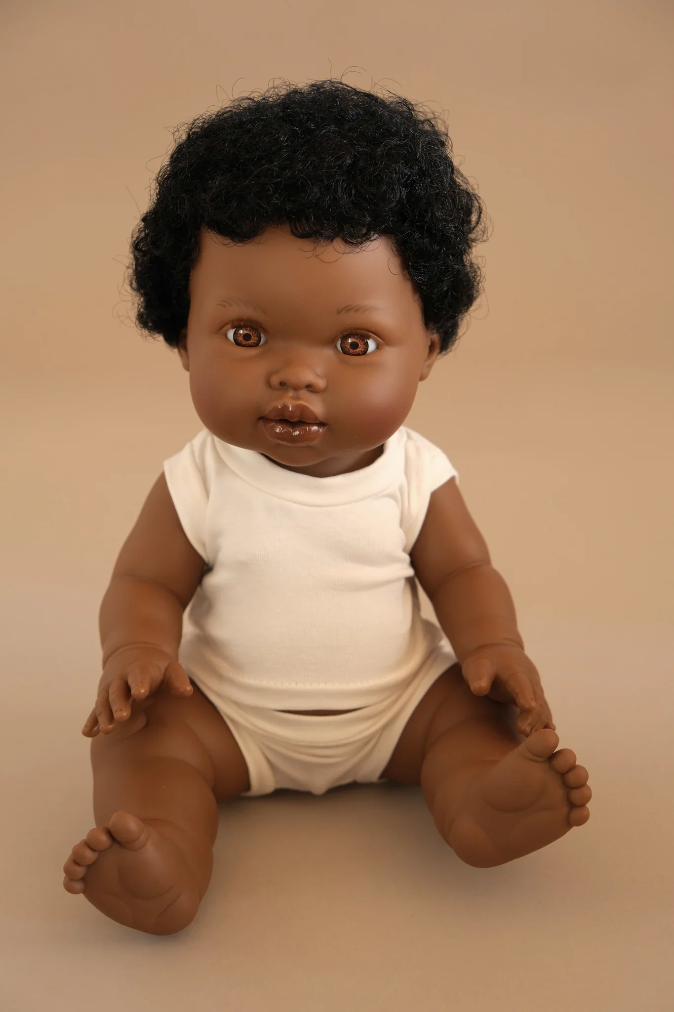 Satchel - African Baby Boy Anatomically Correct Eco-friendly Doll - Mini Colleto
