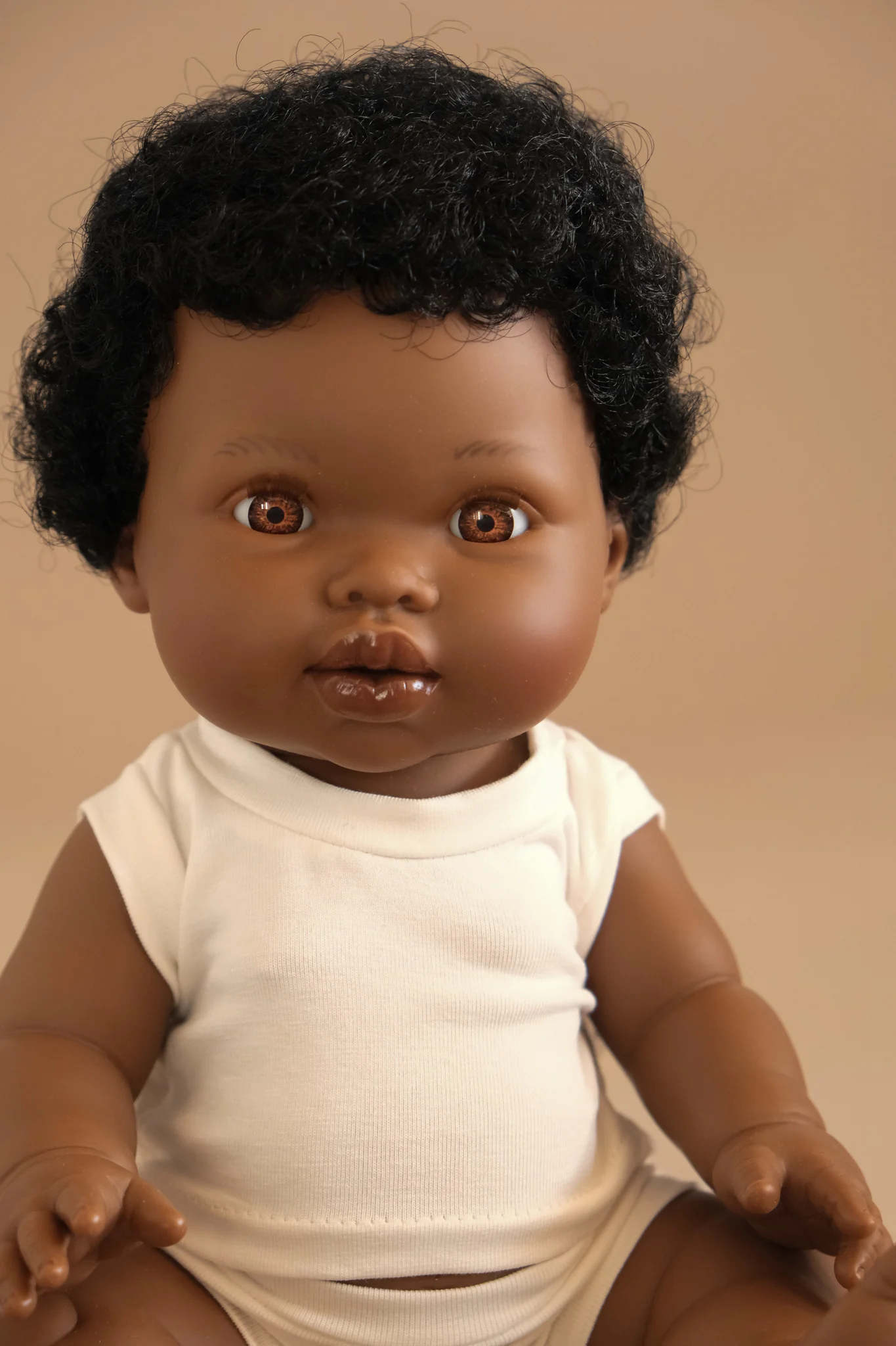 Satchel - African Baby Boy Anatomically Correct Eco-friendly Doll - Mini Colleto