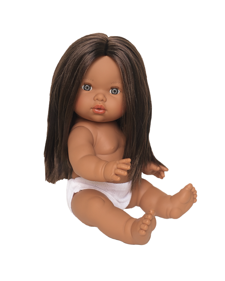 Isabel - Anatomically Correct Doll, Brown Hair & Blue Eyes