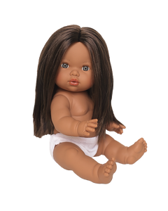 Isabel - Anatomically Correct Doll, Brown Hair & Blue Eyes