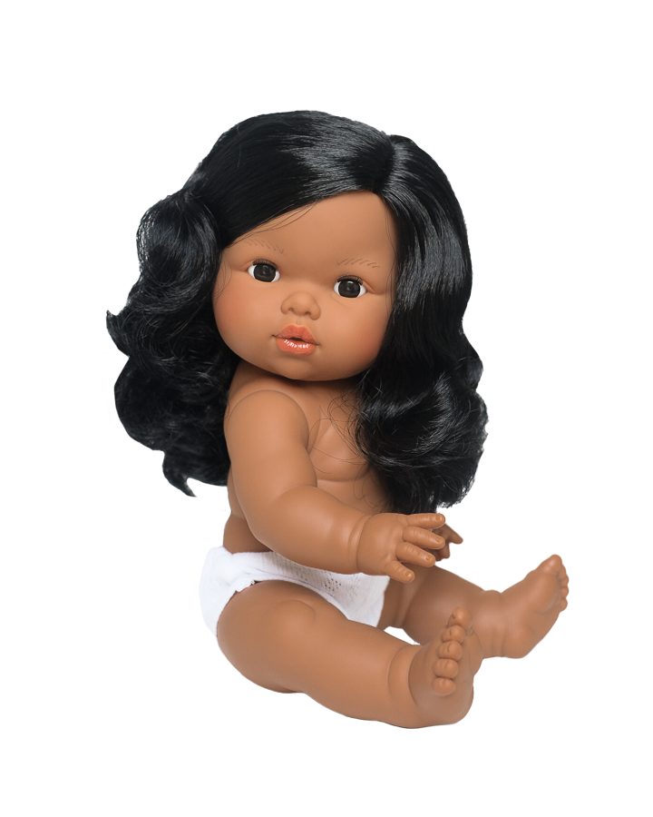 Aurora Indigenous Anatomically Correct Doll, Black Hair & Eyes - Mini Colettos