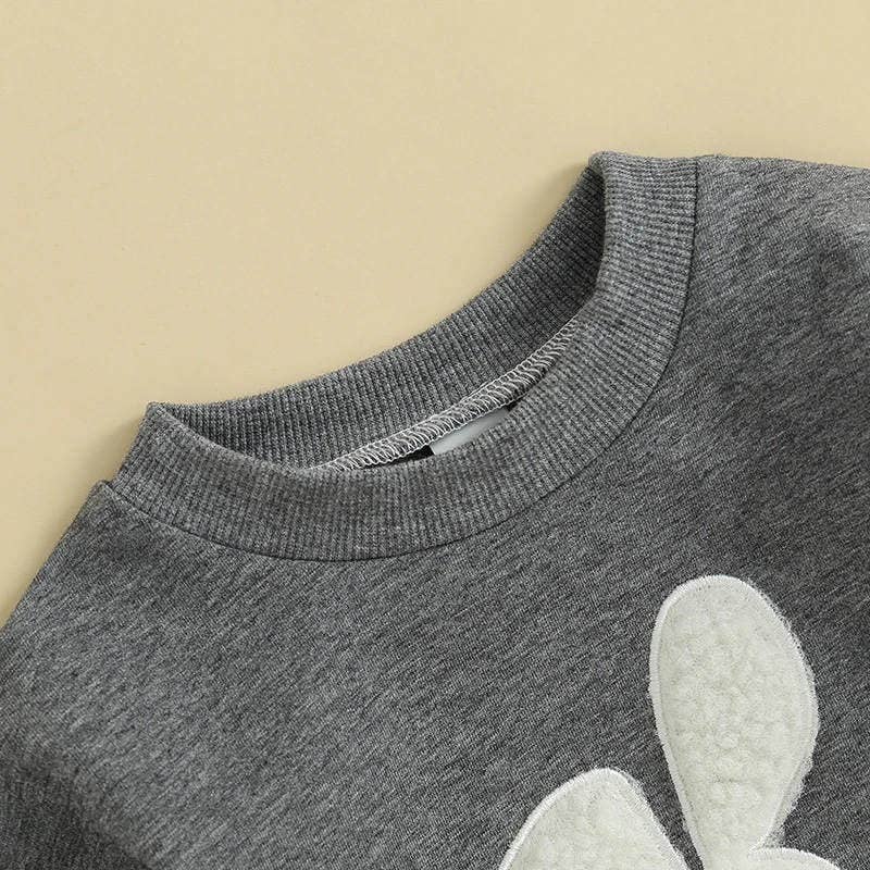 Cute Pure White Rabbit Fur Ball Triangle Crawlsuit