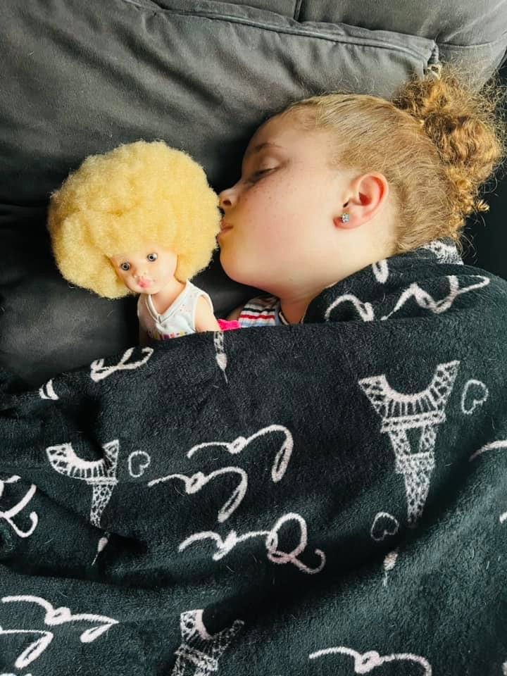 Zuri Vanilla Scented Afro Hair Doll with Albinism