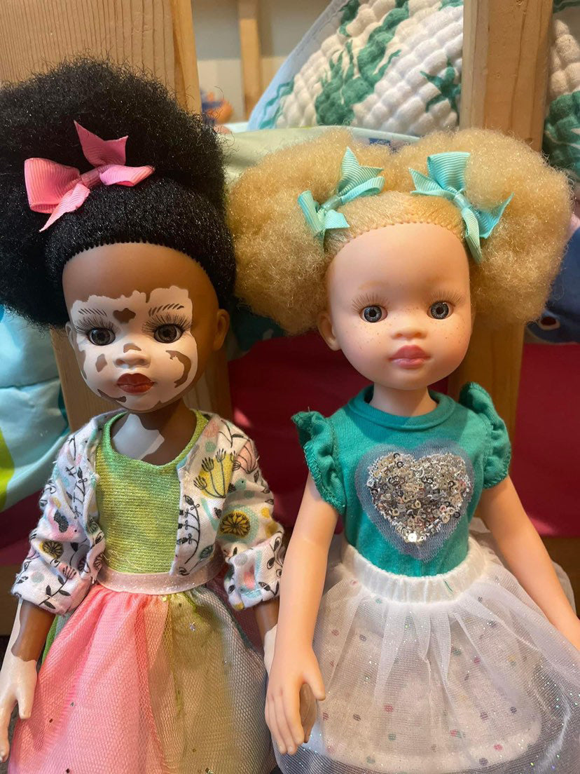 Zuri Afro Hair Doll with Albinism