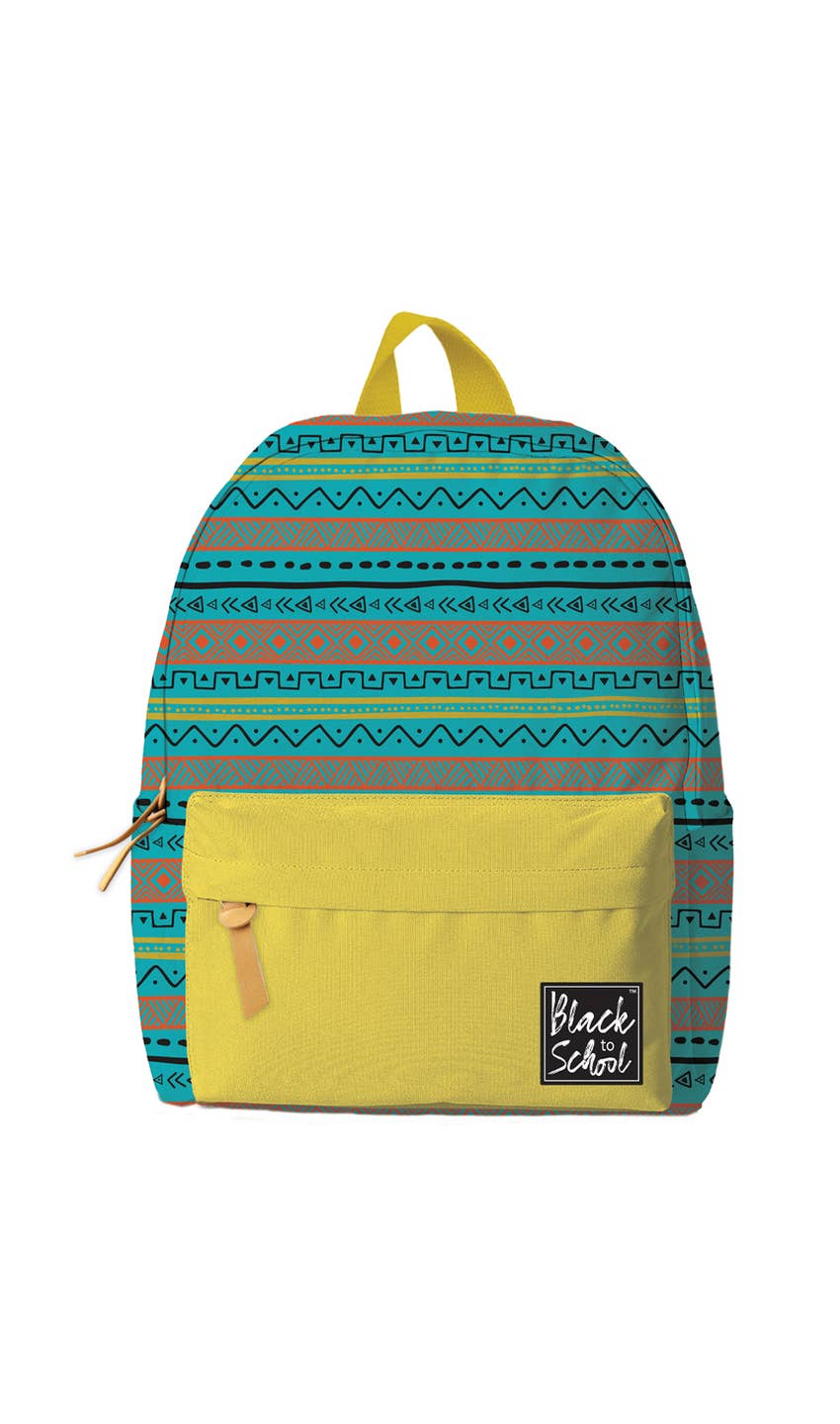 Turquoise and Orange Backpack Set