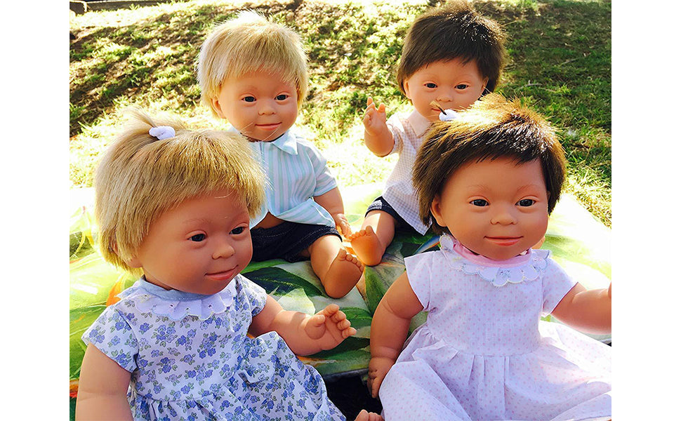 Baby Doll with Down Syndrome Boy - Blonde