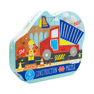 Construction 40pc "Truck" Shaped Jigsaw with Shaped Box