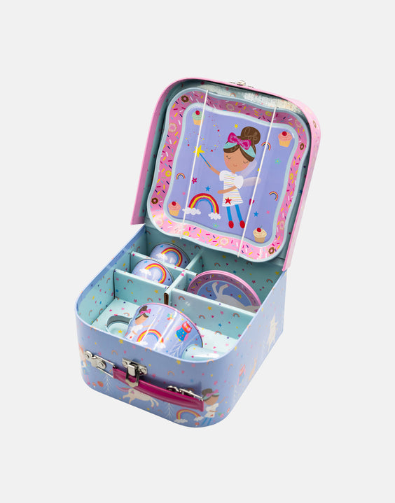 Rainbow Fairy 7pc Tin Tea Set - Floss & Rock