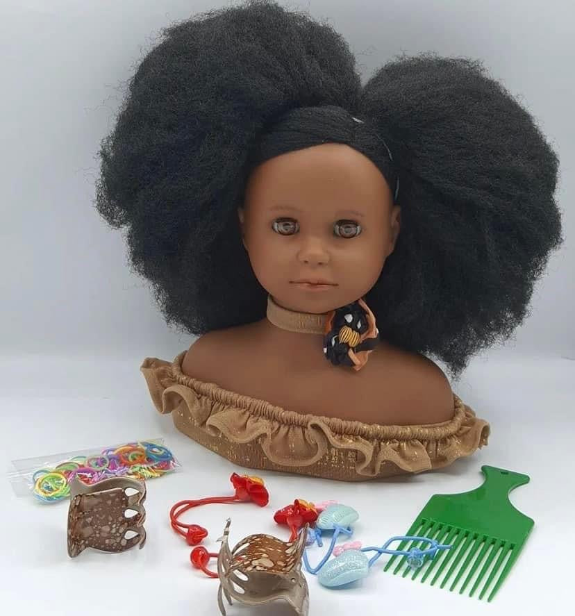 Urbi Dolls Textured Hair Styling Doll Head