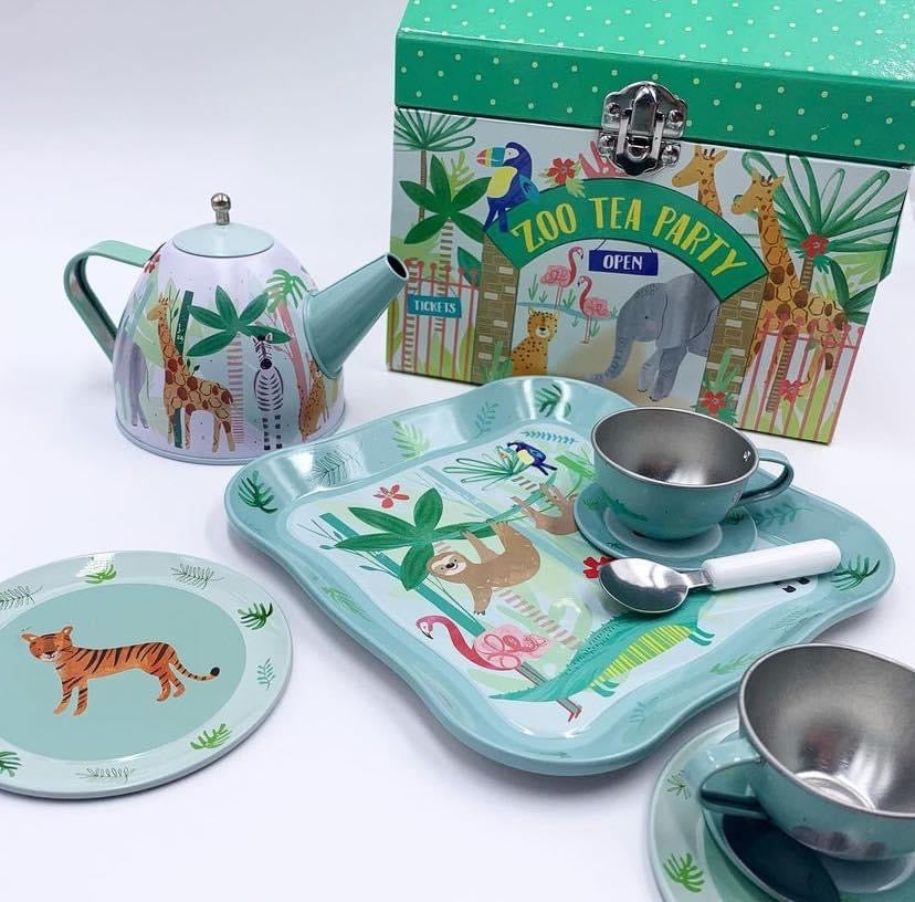 Jungle Tin Tea Set by Floss & Rock