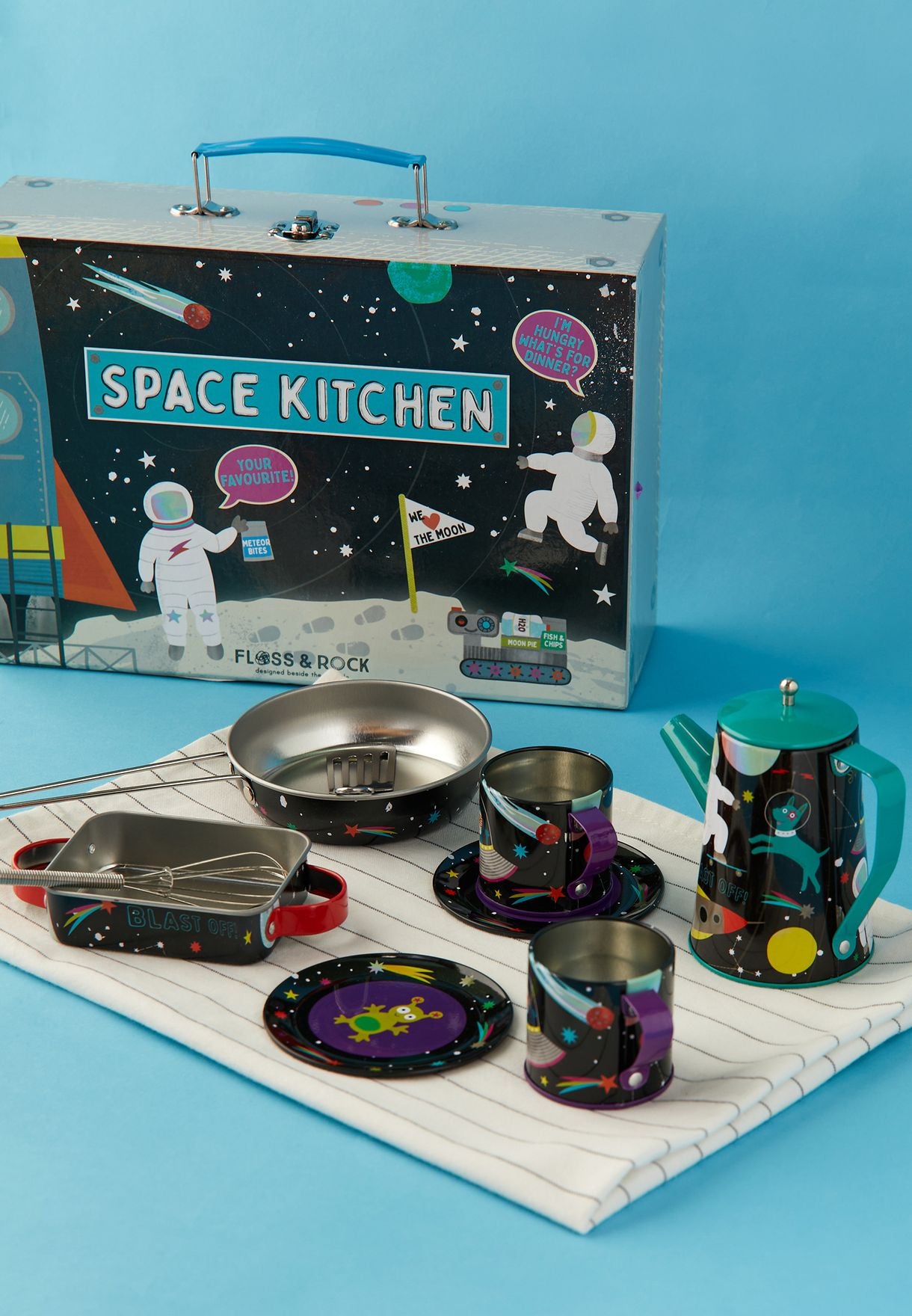 Space Tin Tea Set by Floss & Rock