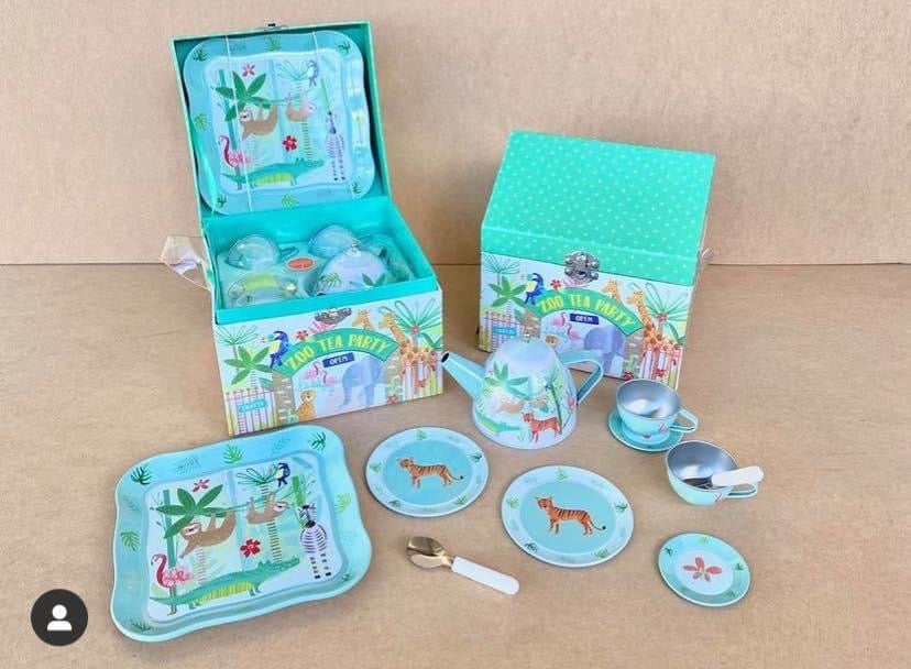 Jungle Tin Tea Set by Floss & Rock