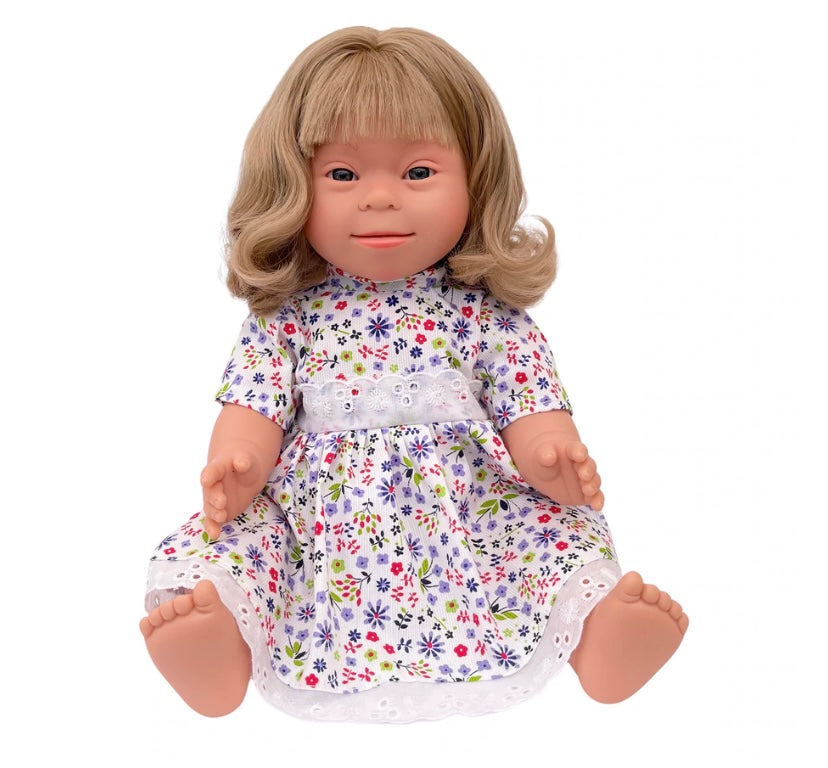 Baby Doll with Down Syndrome Girl – Blonde Hair